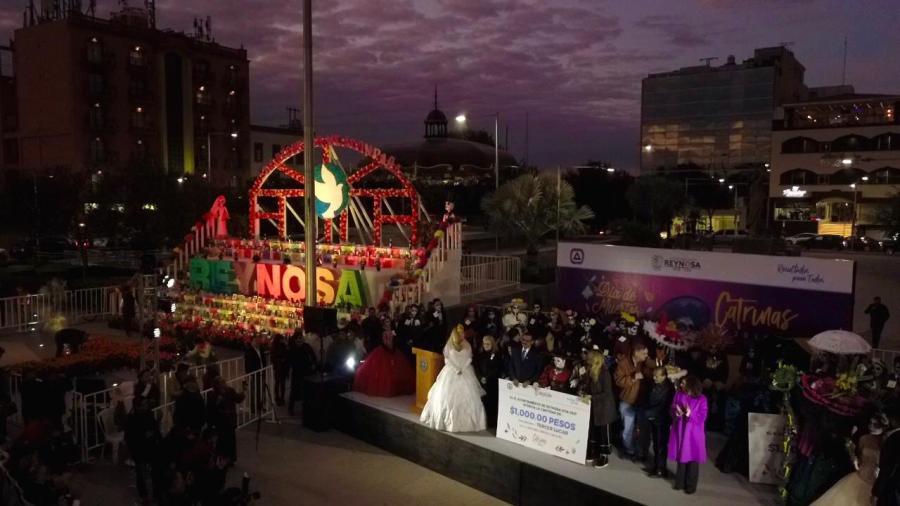 Familias reynosenses disfrutan festividad del Día de Muertos