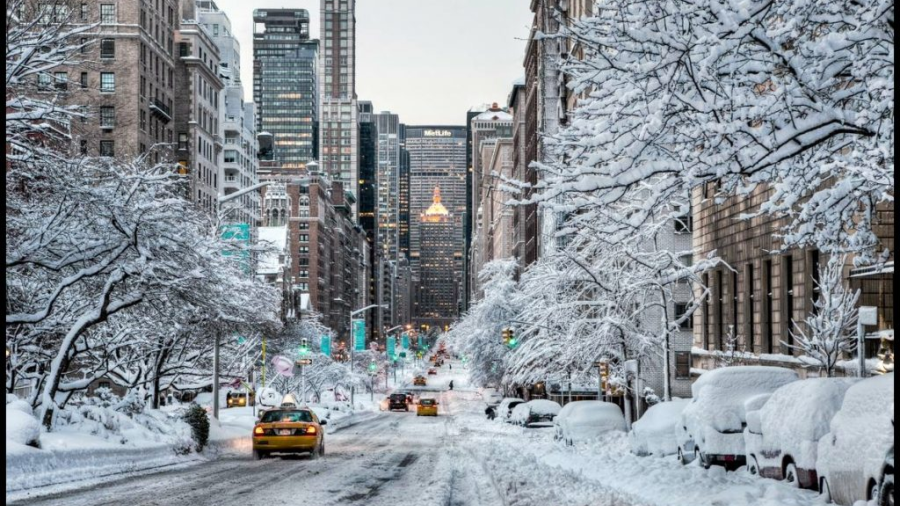 Nueva York experimenta temperaturas invernales menores al promedio  
