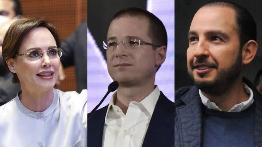 Marko Cortés, Ricardo Anaya y Téllez, encabezan lista pluris del PAN al senado