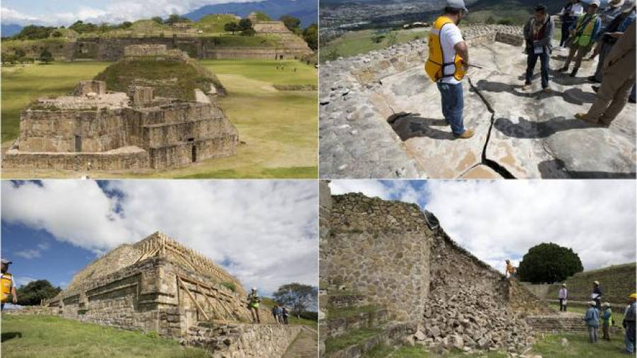 1 mdd para daños de sismo en zona arqueológica de Monte Albán