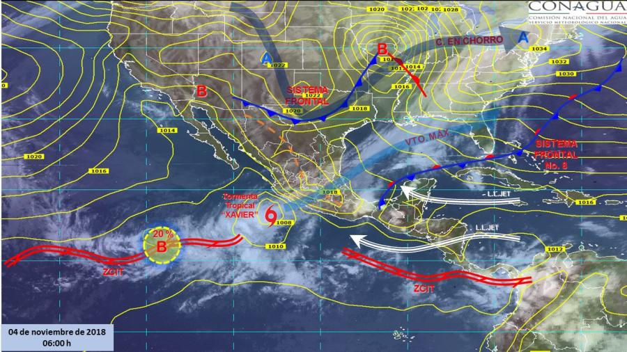 Tormentas puntuales muy fuertes en Jalisco, Colima, Michoacán y Chiapas