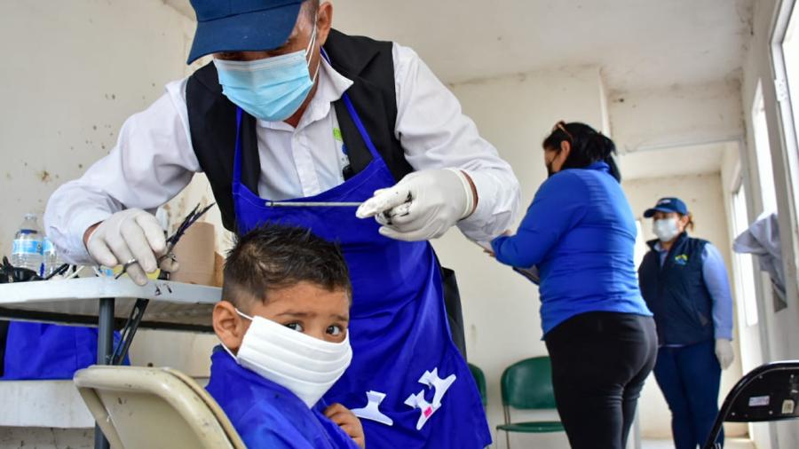 DIF Reynosa llevó diversas acciones al Fraccionamiento Pirámides