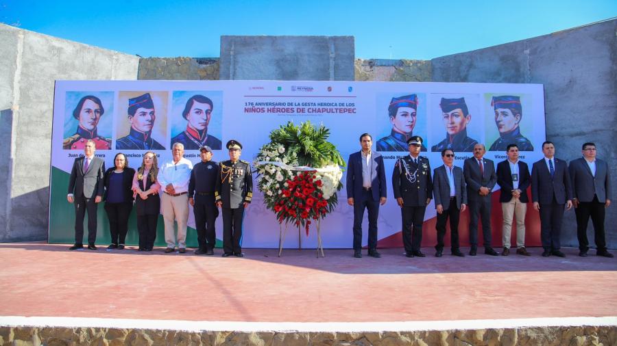 Conmemoraron Municipio y Autoridades Militares a Niños Héroes 
