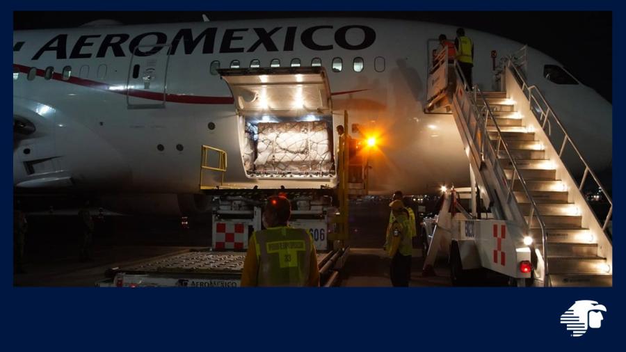 Llega al país segundo avión con cargamento de insumos médicos