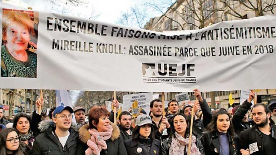 Realizan marcha por sobreviviente del Holocausto