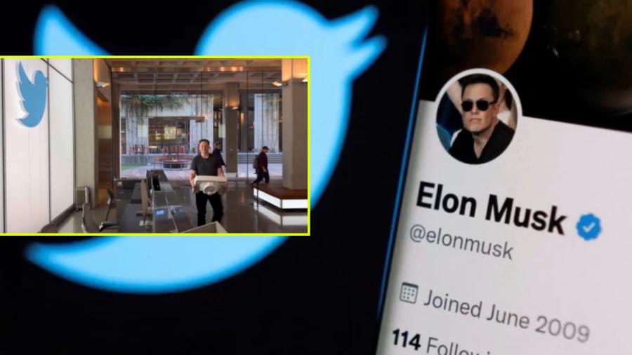 "Por el futuro de la Civilización", Confirma Elon Musk compra de Twitter; Arriba a las oficinas centrales 