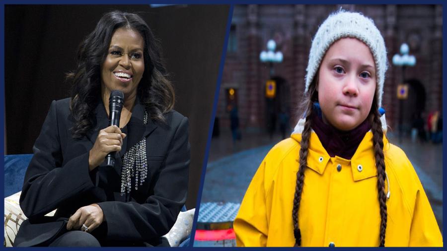 “No dejes que nadie apague tu luz”, dice Michel Obama a Greta Thunberg