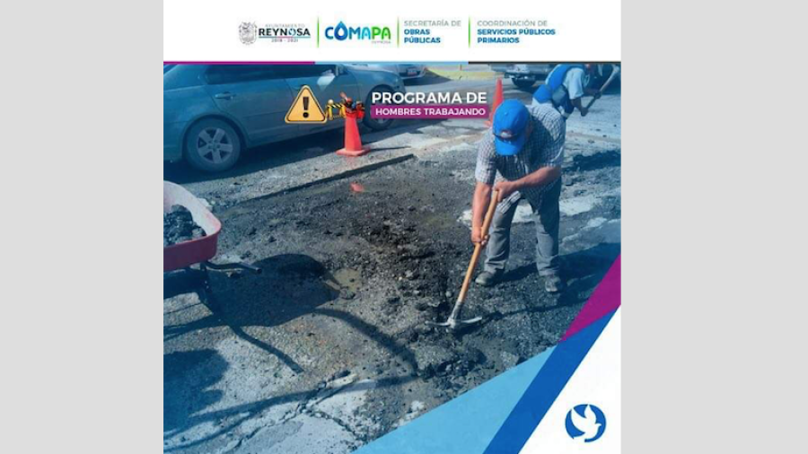 Continúa desarrollando obras Gobierno Municipal de Reynosa 