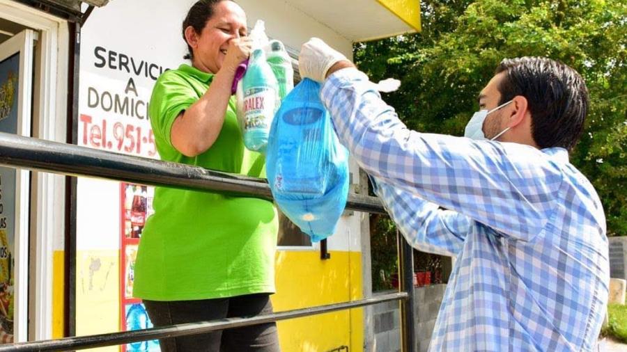 Presidente del Voluntariado juvenil del sistema DIF Reynosa exhortó a la población a apoyar con artículos de despensa