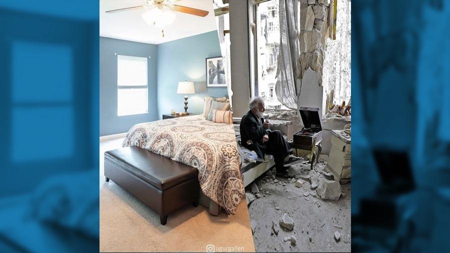 Impresionantes collages fotográficos muestran contrastes sociales en Instagram