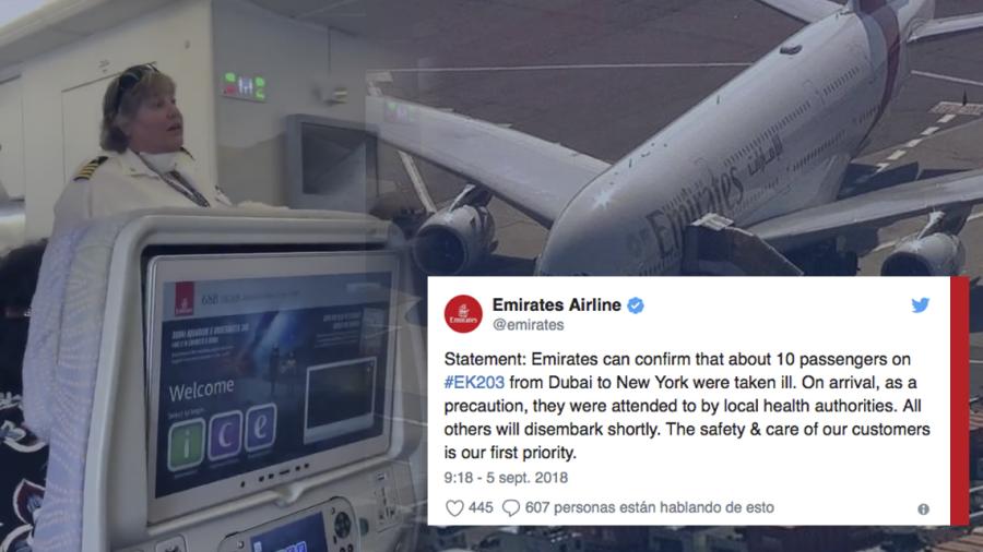 Ponen en cuarentena avión proveniente de Dubai en NY