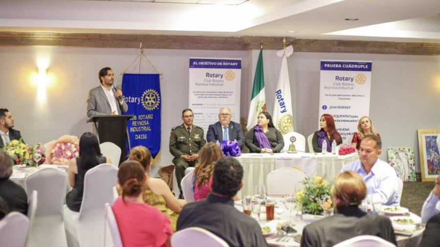 Reconoció Alcalde trabajo de Club Rotario Reynosa Industrial