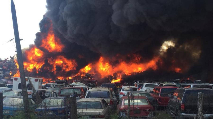 Se incendia mesón federal de Altamira