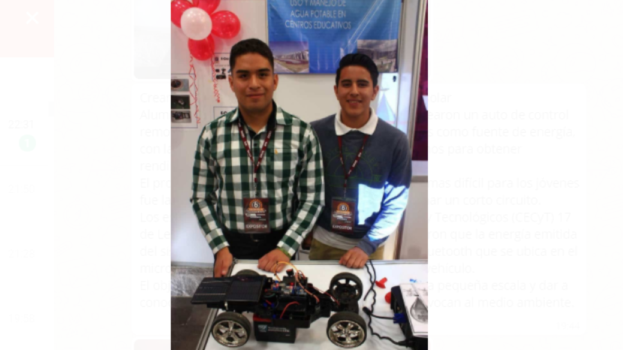 Crean alumnos del IPN auto que funciona con luz solar