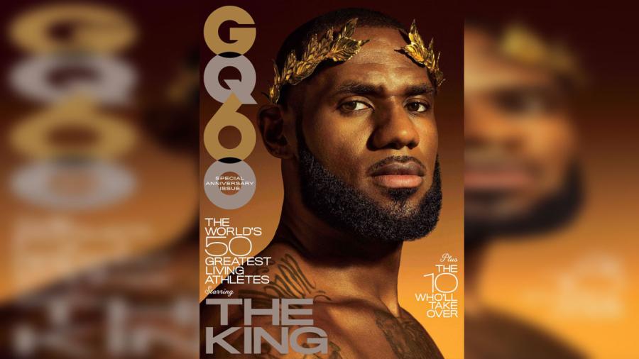 LeBron James 'corona' la portada de GQ