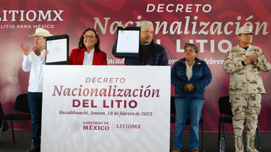 Firma AMLO decreto para nacionalizar el litio