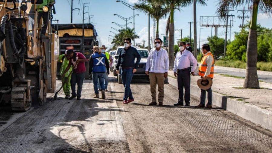 Supervisa Alcalde obras en avenidas Lauro Villar y Fidencio Trejo con inversión superior a los 20 MDP