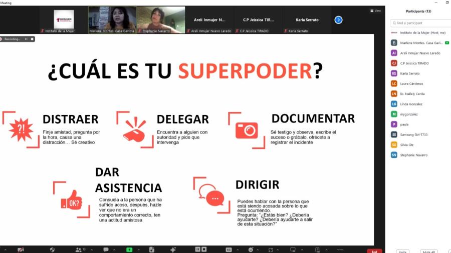 INMUJER imparte curso contra acoso callejero