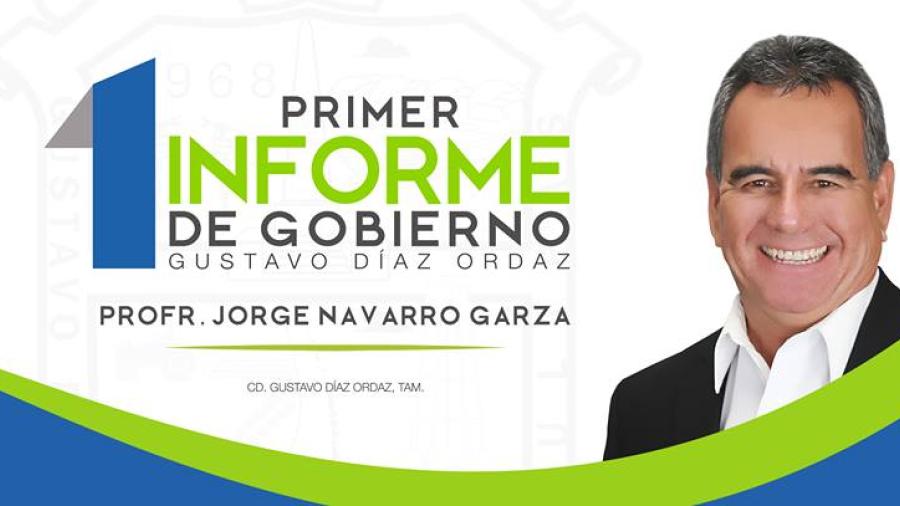Presentará Jorge Navarro su 1er Informe el 8 de septiembre