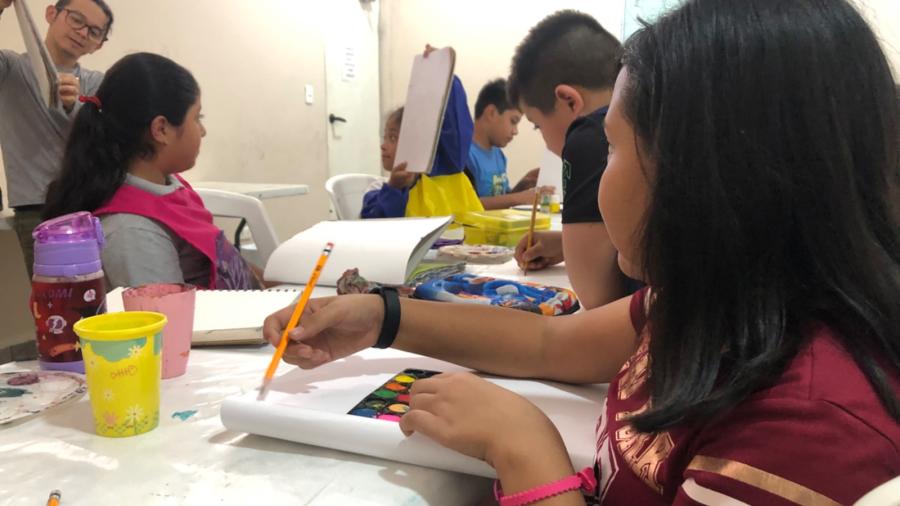 IRCA participa en taller de pintura