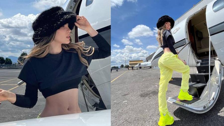 Belinda presume mini cintura y nuevos tatuajes