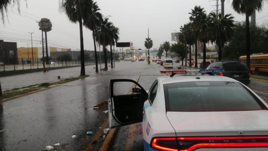 Intensa lluvia azota esta mañana a Reynosa 