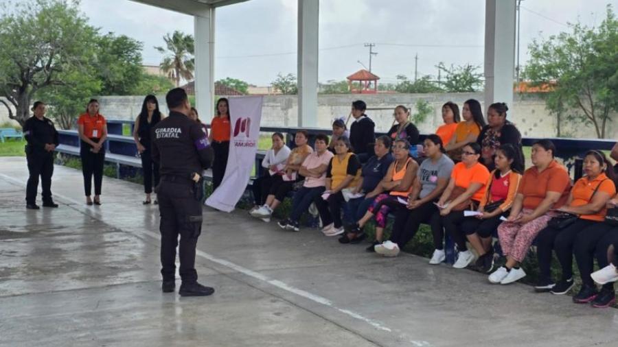 Recibe Guardia Estatal de Género reconocimiento en Matamoros por trabajo preventivo