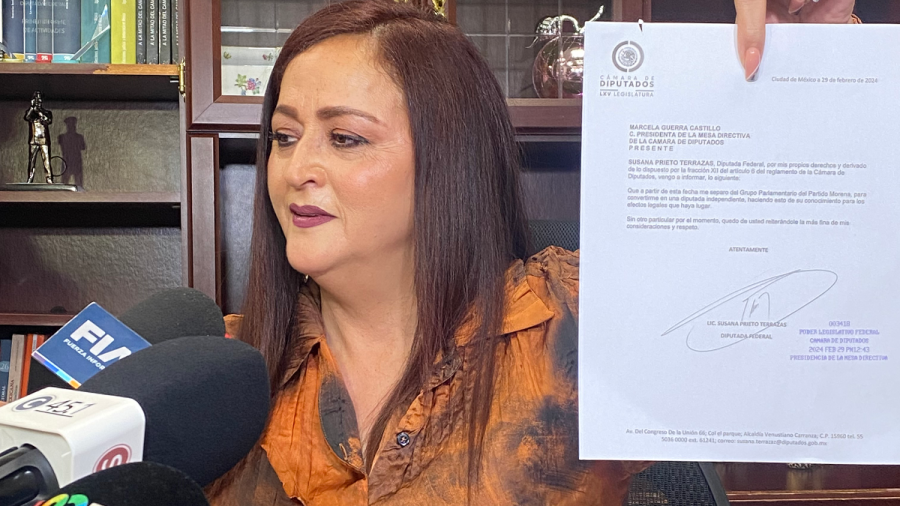 Susana Prieto renuncia a Morena por falta de apoyo a jornada de 40 horas