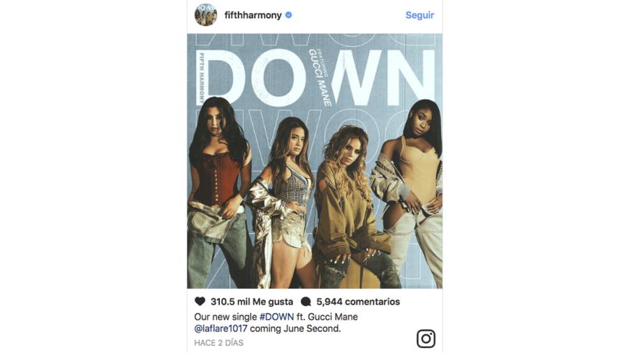 Fifth Harmony estrenará su nuevo sencillo “Down”