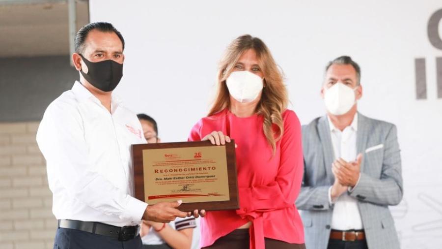 Reconoce SNTE impulso de Maki Ortiz a la educación en Reynosa 