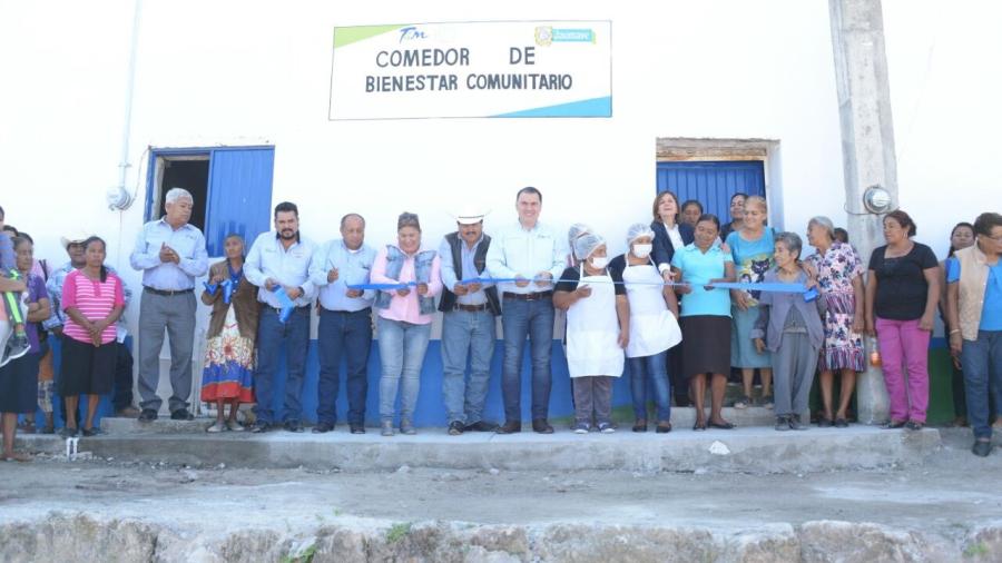 Realizan la entrega de comedores comunitarios a Jaumave y Tula