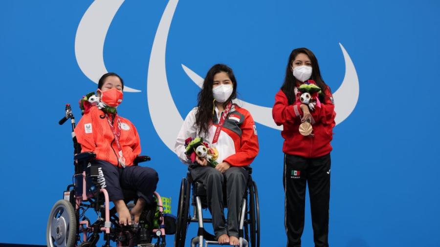 Fabiola Ramírez da la primera medalla para México en la final de 100 metros dorso de los Juegos Paralímpicos