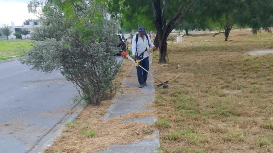Atienden cuadrillas del Gobierno de Reynosa limpieza, bacheo y alumbrado público 
