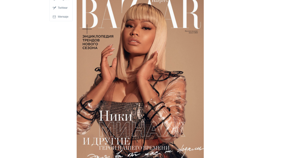 Nicki Minaj en portada de revista