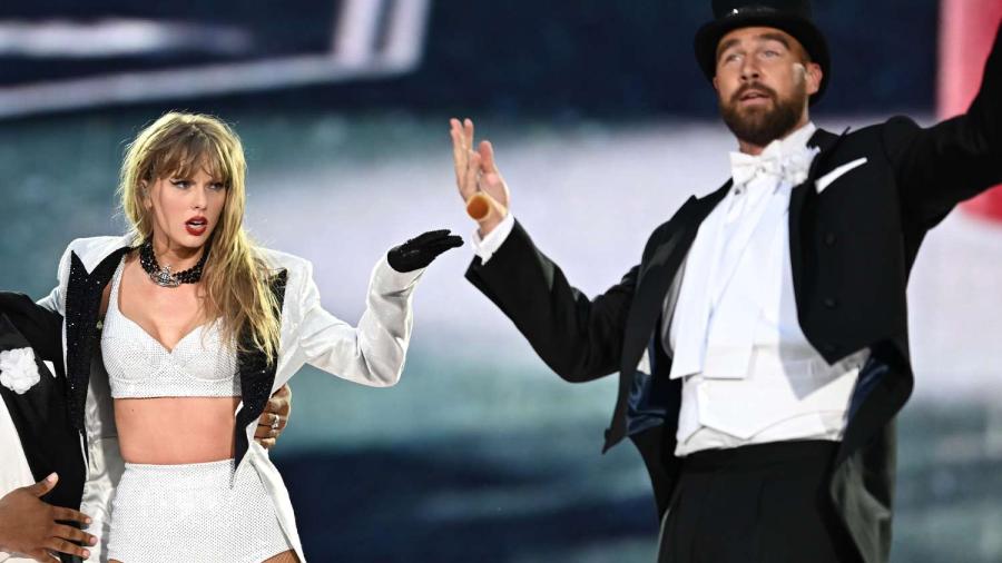 Travis Kelce sorprende en el escenario durante concierto de Taylor Swift