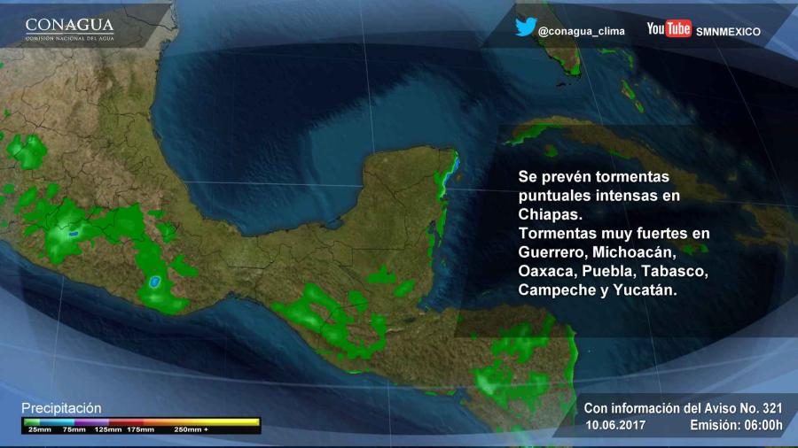 Prevén potencial de tormentas fuertes en la mayor parte del país