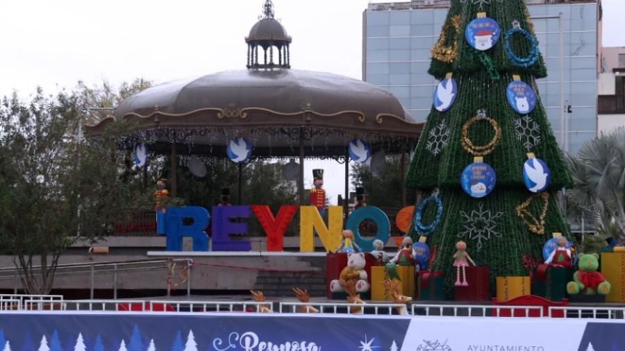 Todo listo para el festival navideño