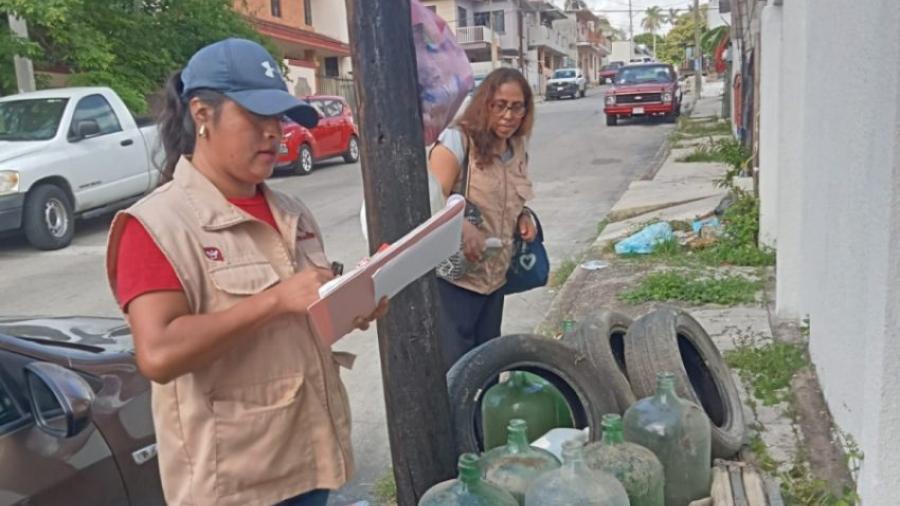 Trabaja SEBIEN en descacharrizaci&oacute;n en la zona sur