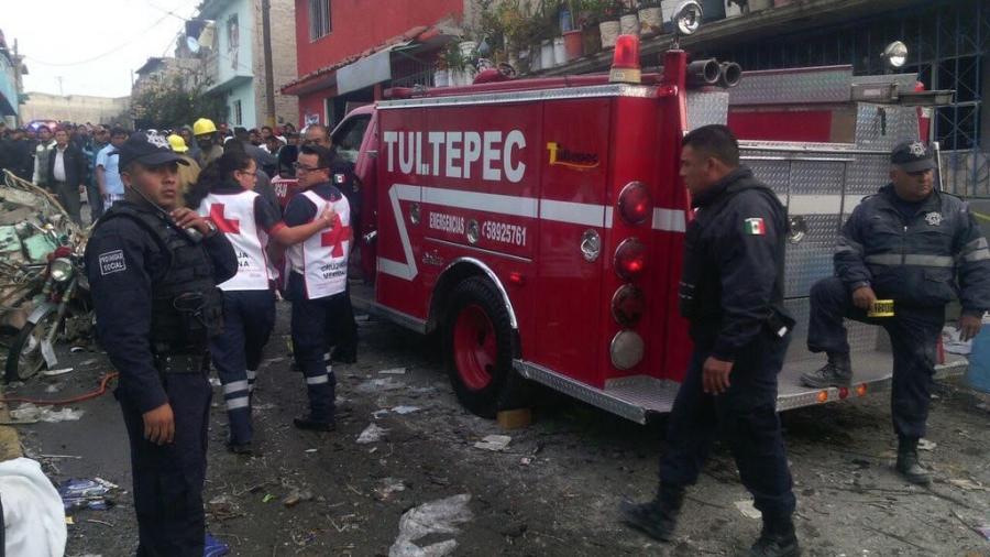 Dos heridos por explosión en Tultepec son dados de alta