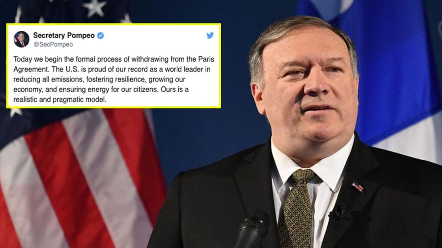 Estados Unidos anuncia su retiro del Acuerdo de París